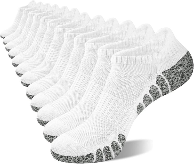 Darller Mens Ankle Athletic Running Socks Low Cut Sports Cushioned Socks for Men 6 Pairs - Image 1